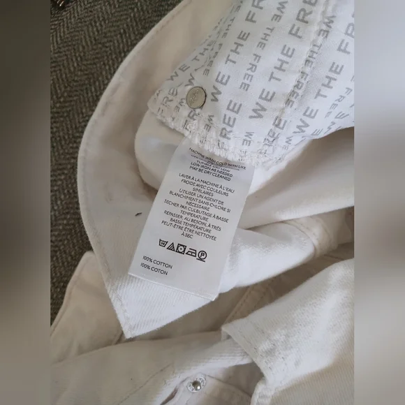 We The Free Montana Short in White. Size 28 - Picture 7 of 7